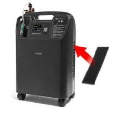 Stratus 5 Sponge Filter with Device Stratus Stationary Concentrator Oxygen 5L React Health 3B Medical