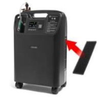 Stratus 5 Sponge Filter with Device thumbnail Stratus Stationary Concentrator Oxygen 5L React Health 3B Medical thumbnail